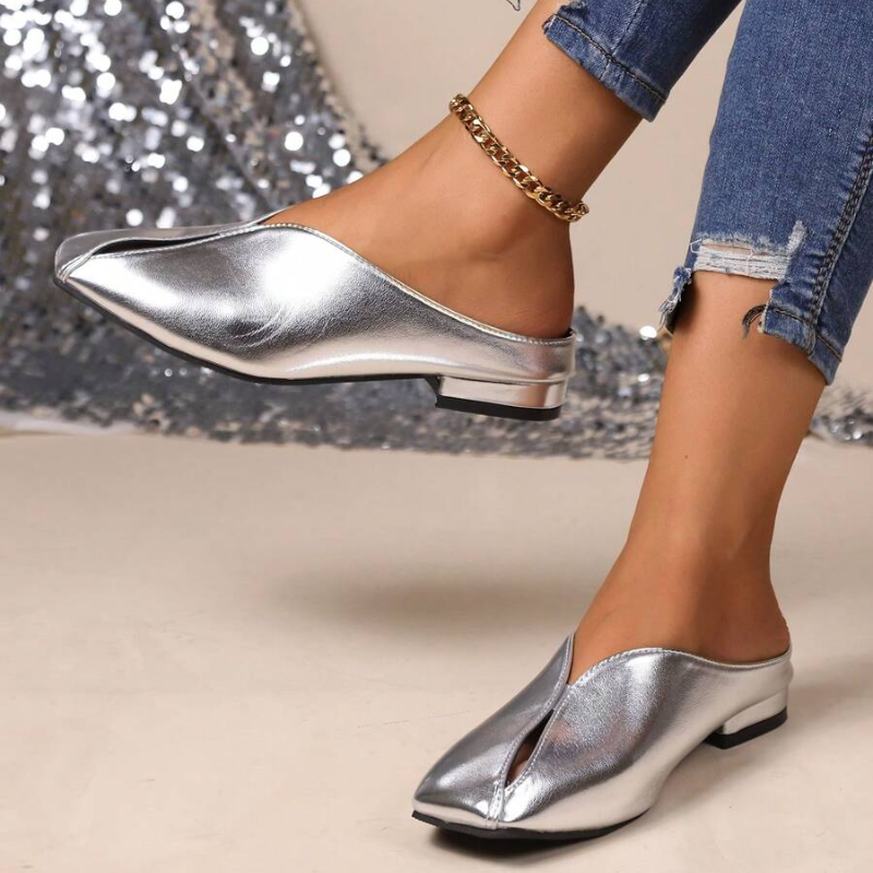 Chic Square-toe Muller Shoes