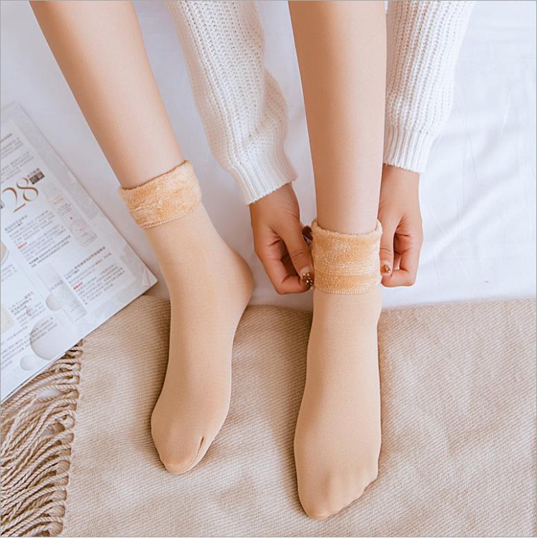 Pure cotton fleece socks