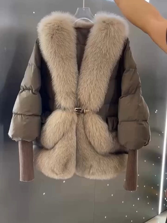 Soft Jacket With Detachable Fur