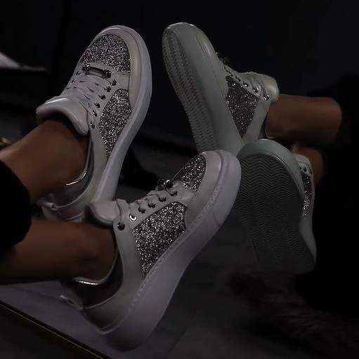 Women's Sparkly Casual Sneakers