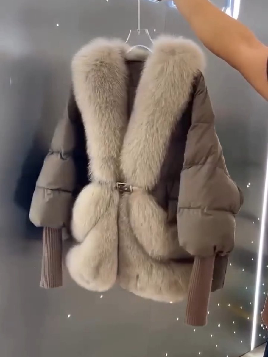 Soft Jacket With Detachable Fur