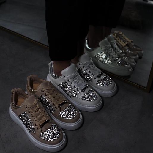 Women's Sparkly Casual Sneakers