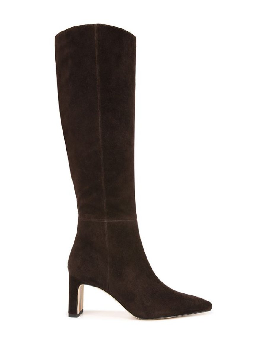 Women's Pointed Toe Mid Heel Tall Boots