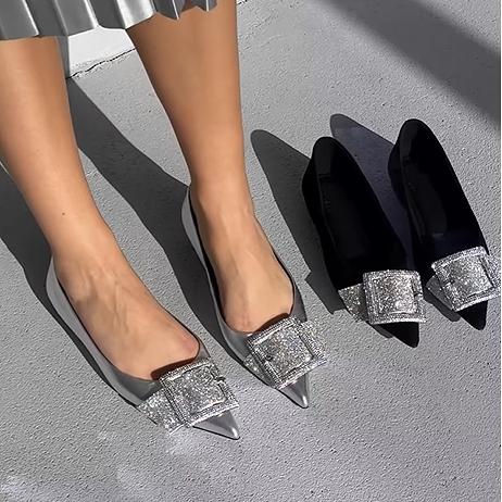 Women's Dazzle Rhinestone Flat Shoes